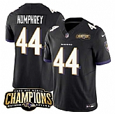 Men & Women & Youth Baltimore Ravens #44 Marlon Humphrey Black 2023 F.U.S.E. AFC North Champions Vapor Limited Jersey,baseball caps,new era cap wholesale,wholesale hats